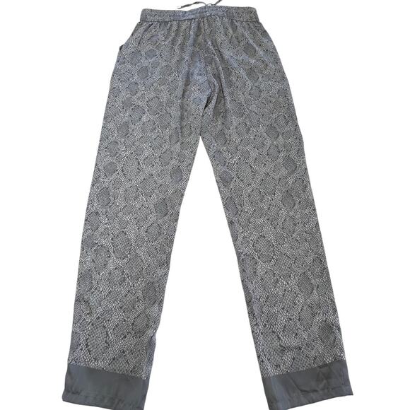 J McLaughlin Pants Womens Small Snakeskin Print Drawstring Lightweight Lounge - Picture 2 of 8